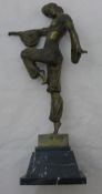 An Art Deco style bronze in the form of a dancer