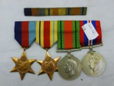 A set of four WWII medals