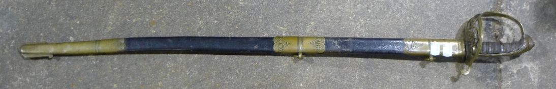 A Victorian service sword