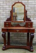 A Victorian mahogany Duchess dressing table
