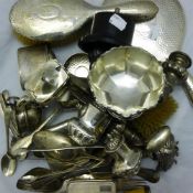 A quantity of various silver