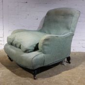 A Victorian upholstered armchair