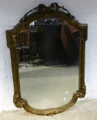 A Victorian gilt framed mirror