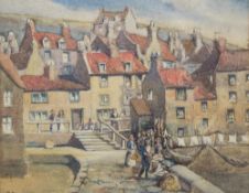 R TURNER (19th/20th century), Whitby, Watercolour, Signed.
