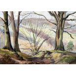 *AR LEONARD RUSSEL SQUIRRELL (1893-1979) British Wooded Landscape Watercolour Signed 36 x 35 cm,