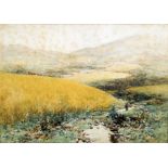 ANDREW KELLOCK BROWN (1849-1922) British Landscape Watercolour Signed with initials,