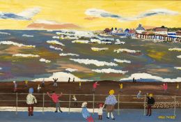 *AR Attributed to FRED YATES (1922-2008) British The Promenade Oil on board Bears signature 70 x 47