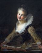 After JEAN-HONORE FRAGONARD (1732-1806) French Portrait of Anne Louis Brillon de Jouy Oil on