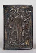 An Edwardian silver fronted Book of Common Prayer, hallmarked Birmingham 1905,