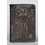 An Edwardian silver fronted Book of Common Prayer, hallmarked Birmingham 1905,