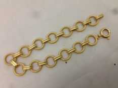 An Italian 18 ct gold bracelet by UNO AERRE, 750 mark,