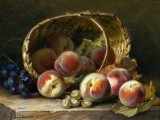 BALAKSHIN EVGENIY (born 1962) Russian Still Life With Fruit Oil on canvas Signed and inscribed to