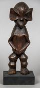 A Mumuye People tribal carved ancestor figure Of standing stylised form,