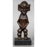 A Mumuye People tribal carved ancestor figure Of standing stylised form,
