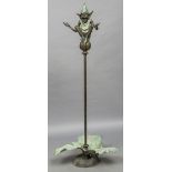 After DAVID GOODE (born 1966) British Seedpod Fountain Bronze 192 cm high overall