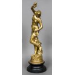 After JULIEN CAUSSE (1869-1914) French Capucine Gilded art metal,