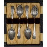 Four Victorian silver teaspoons, hallmarked Sheffield 1890 and 1891,