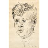 *AR ROBERT OSCAR LENKIEWICZ (1941-2002) British Portrait of a Young Boy Pencil Signed 20.5 x 31.