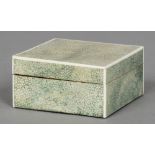 An Art Deco shagreen and ivory box Of hinged form,