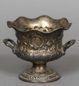 A William IV silver vase, hallmarked London 1833,