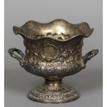 A William IV silver vase, hallmarked London 1833,