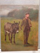 JOSEPH DIXON CLARK (1849-1944) British Leading the Donkey;