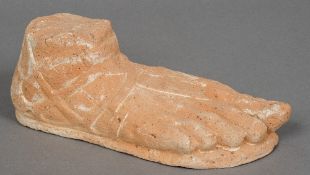 After the Antique Model of an Ancient Greek/Roman Foot Terracotta 30 cm long CONDITION