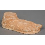 After the Antique Model of an Ancient Greek/Roman Foot Terracotta 30 cm long CONDITION