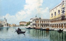 NERETTI (19th/20th century) Italian The Grand Canal, Venice Watercolour Signed,