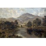 HENRY COOPER (flourished 1910-1935) British Mountainous River Landscape Oil on canvas Signed and