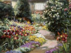 FRANK DICKSON (1862-1936) British The Tulip Walk at Parkside, Farquhar Road,