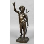 PAUL DUBOIS (1829-1905) French John the Baptist Bronze Signed,