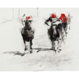 CONSTANCE HALFORD-THOMPSON (20th century) British Pulling Clear Pastel Signed with initials,