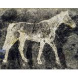 ENGLISH SCHOOL (20th/21st century) Horse in Profile Lithographic print on textured paper 29 x 23 cm,