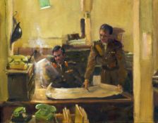 *AR ROY TIDMARSH (born 1944) British The War Office Oil on canvas Signed 49 x 39 cm,