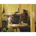 *AR ROY TIDMARSH (born 1944) British The War Office Oil on canvas Signed 49 x 39 cm,