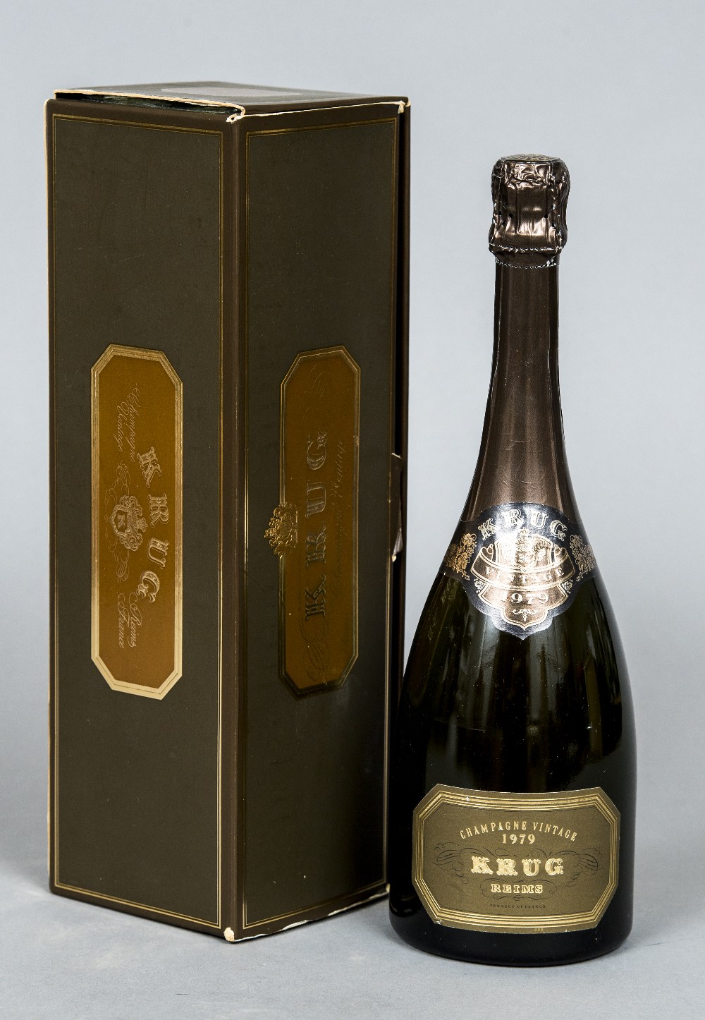 Krug Vintage Champagne 1979 Single bottle, boxed.