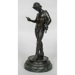 After the Antique (19th century) Narcissus Patinated bronze,