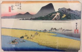 UTAGAWA HIROSHIGE (1797-1858) Japanese Kanaya,