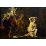 ITALIAN SCHOOL (18th century) Biblical Scene Oil on canvas 90 x 64 cm,