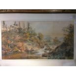 *AR SIR JAMES CAW (1864-1950) Scottish River Landscape Watercolour Signed 65.