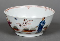 A 19th century Chinese porcelain bowl Decorated in the round and to the interior with various