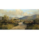 HENRY J FOY (20th century) Irish Mourne Mountains Between Hilltown & Newcastle Oil on