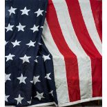 A 20th century American flag, circa 1912-1959 Worked with forty-eight stars.