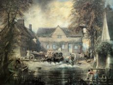 *AR TOM KEATING (1917-1984) British John Constable at Flatford Mill Limited edition print Signed