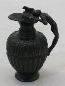 A small Grand Tour patinated bronze ewer
