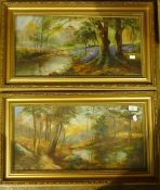 A pair of Aldridge oil paintings,