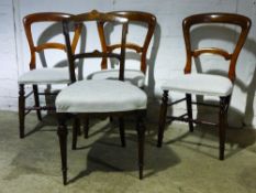 Four various Victorian chairs