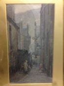 ARTHUR REGINALD SMITH (1871-1934) British Hamilton's Entry, Edinburgh Watercolour Signed,