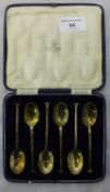 A cased set of Mappin & Webb silver coffee spoons